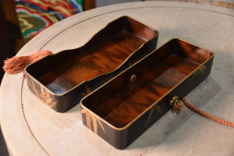 Japanese Maki-E Lacquer Box Width:245mm - Image 15