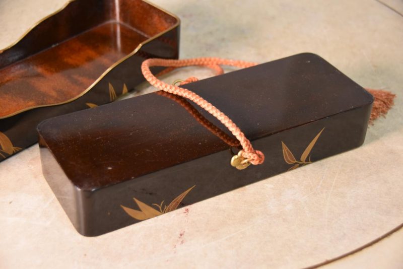 Japanese Maki-E Lacquer Box Width:245mm - Image 14