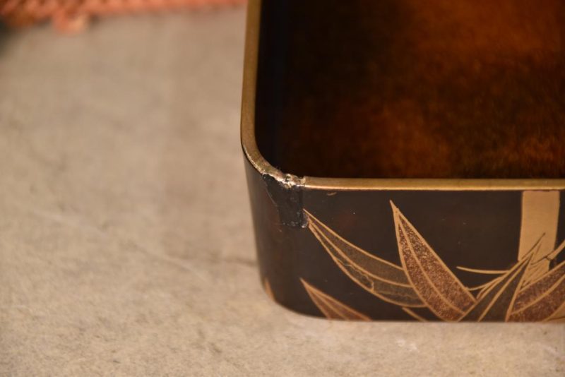 Japanese Maki-E Lacquer Box Width:245mm - Image 12