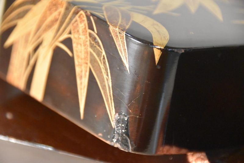 Japanese Maki-E Lacquer Box Width:245mm - Image 10