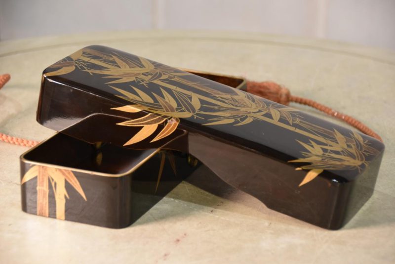 Japanese Maki-E Lacquer Box Width:245mm - Image 9