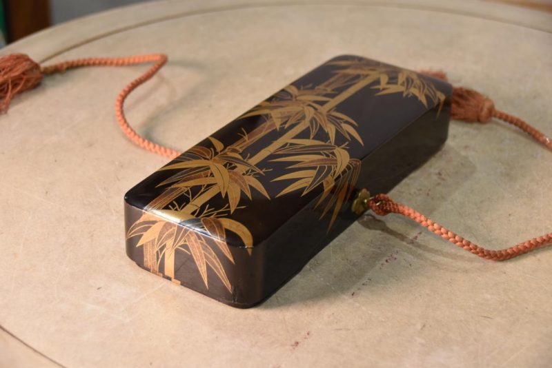 Japanese Maki-E Lacquer Box Width:245mm - Image 7