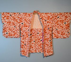 Vintage Cherry Blossom Haori Silk Jacket
