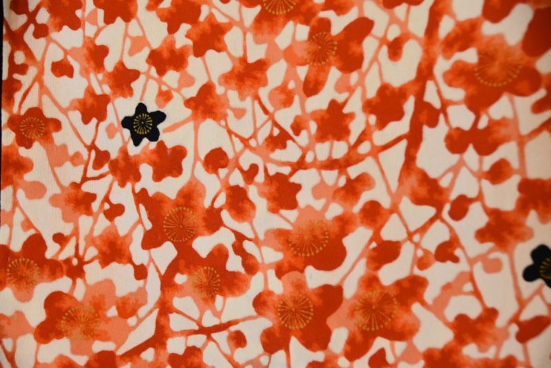 Vintage Cherry Blossom Haori Silk Jacket - Image 6
