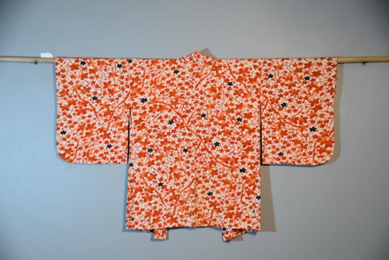 Vintage Cherry Blossom Haori Silk Jacket - Image 5