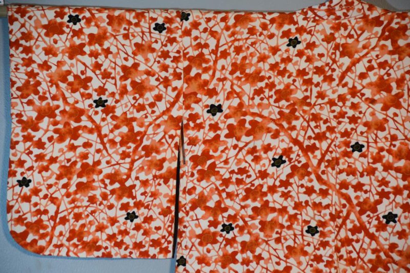Vintage Cherry Blossom Haori Silk Jacket - Image 3