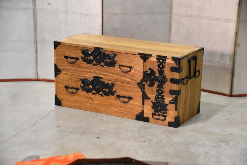 Japanese Antique Low Chest Width:1045mm