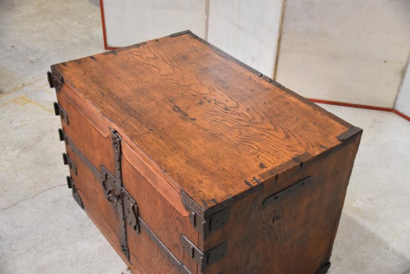 Edo Period Merchant Chest Width:810mm - Image 9