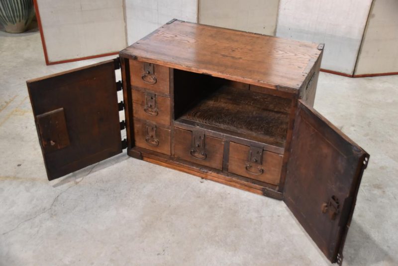 Edo Period Merchant Chest Width:810mm - Image 8