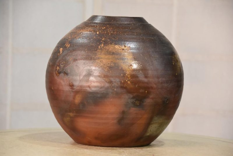 Bizen Pottery Vase Width:230mm - Image 8