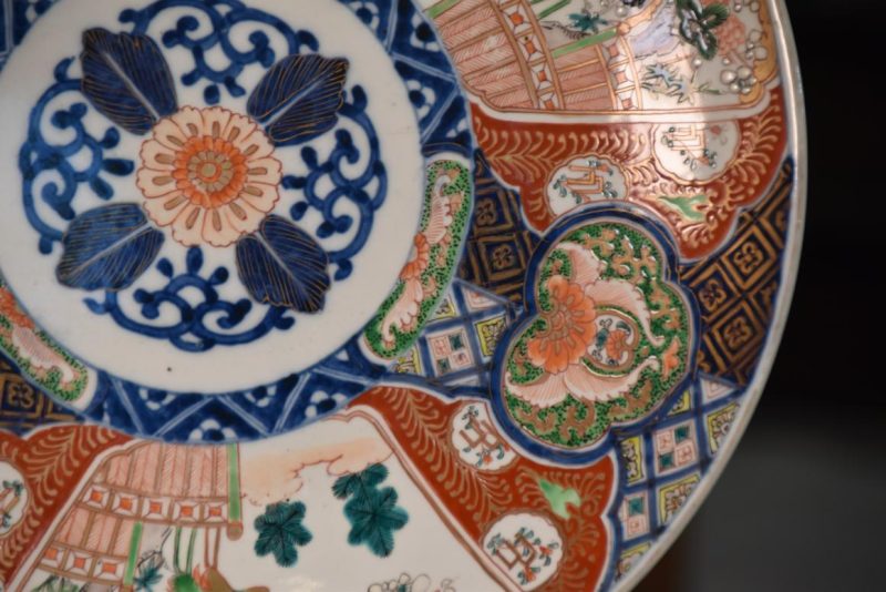 Coloured Imari Plate Width:405mm - Image 9