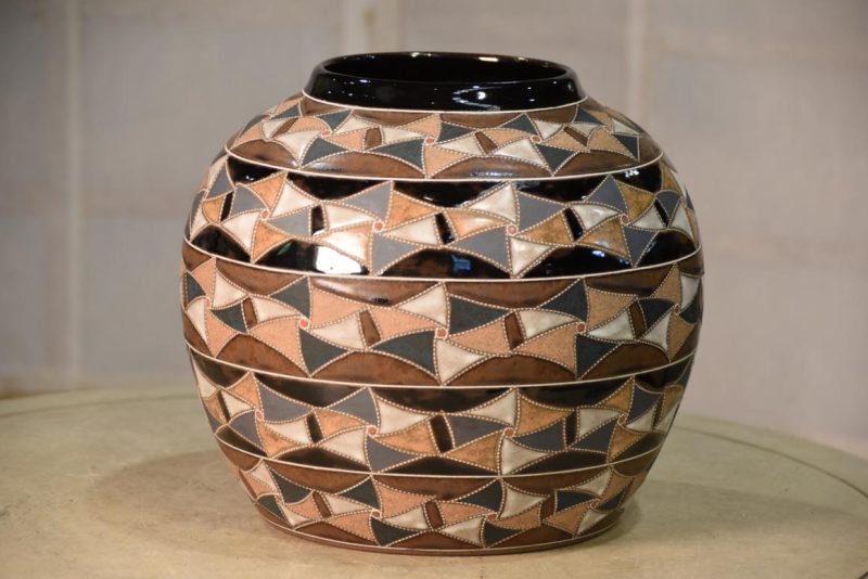 Contemporary Japanese Vase by Mokoyama Fumiya (B1960) Width:240mm