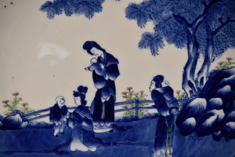 Blue and White Porcelain Plate Width:480mm - Image 9