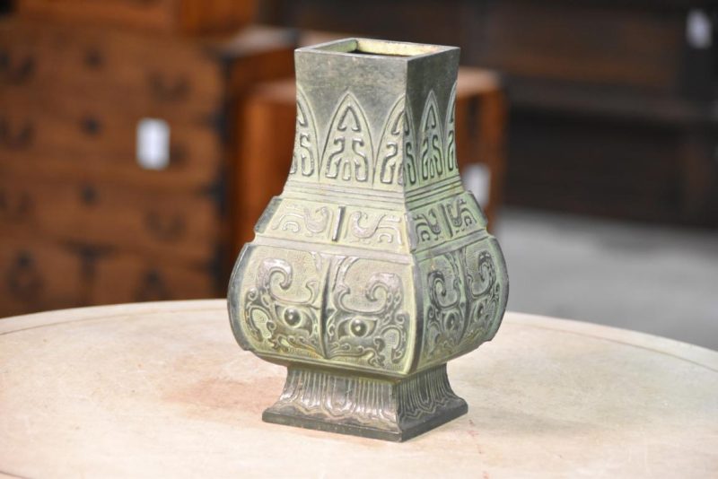 Japanese Bronze Vase Width:130mm