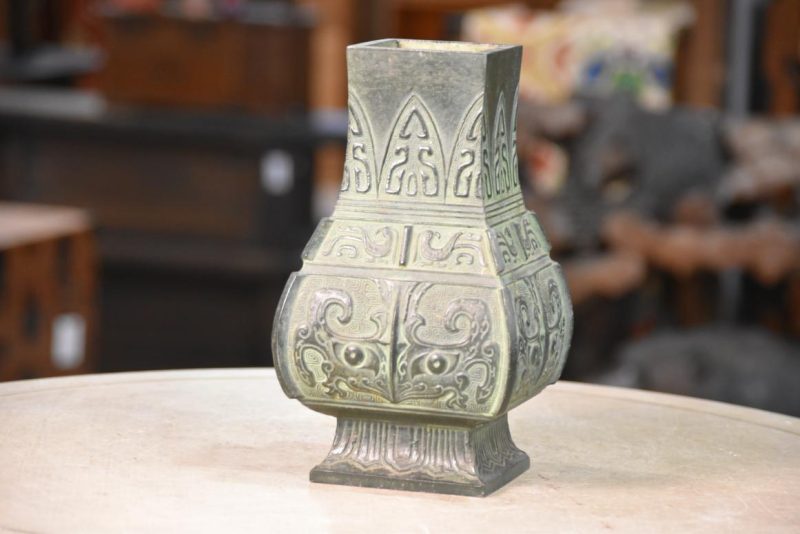 Japanese Bronze Vase Width:130mm - Image 2