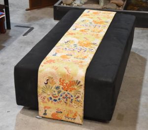 Japanese Vintage Maru Obi Table Runner Width:4000mm
