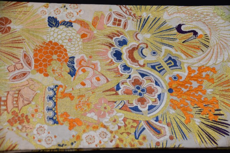 Japanese Vintage Maru Obi Table Runner Width:4000mm - Image 9