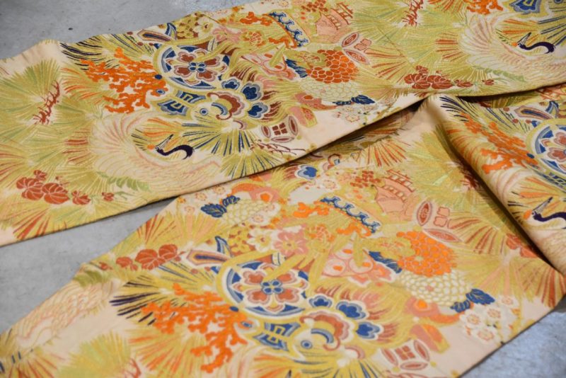 Japanese Vintage Maru Obi Table Runner Width:4000mm - Image 3