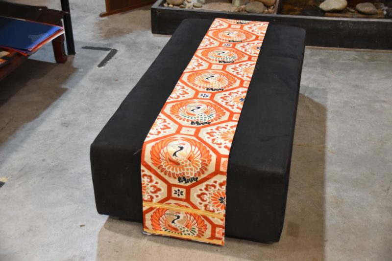 Japanese Vintage Maru Obi Table Runner Width:4000mm