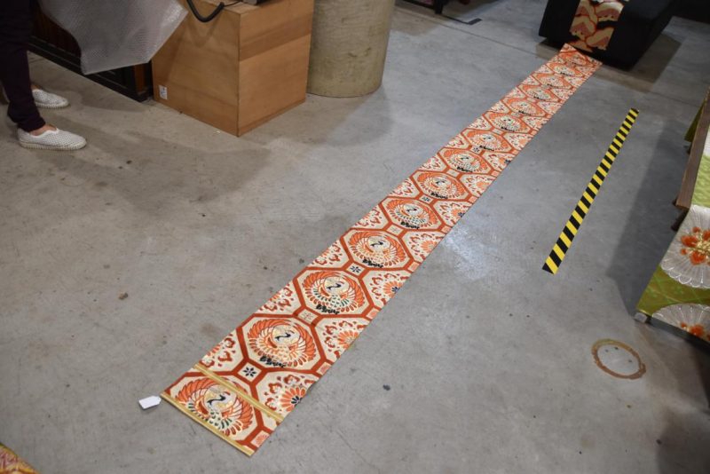 Japanese Vintage Maru Obi Table Runner Width:4000mm - Image 5
