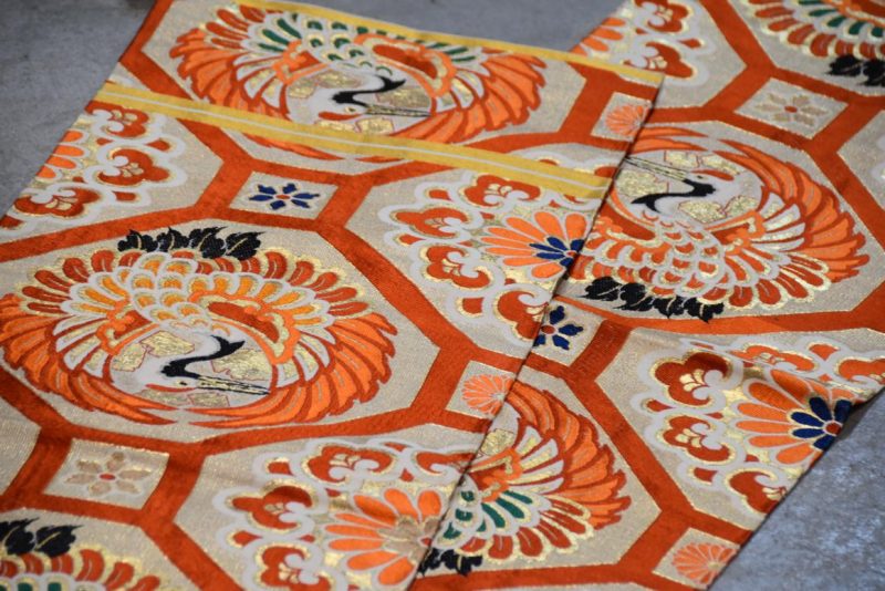 Japanese Vintage Maru Obi Table Runner Width:4000mm - Image 3