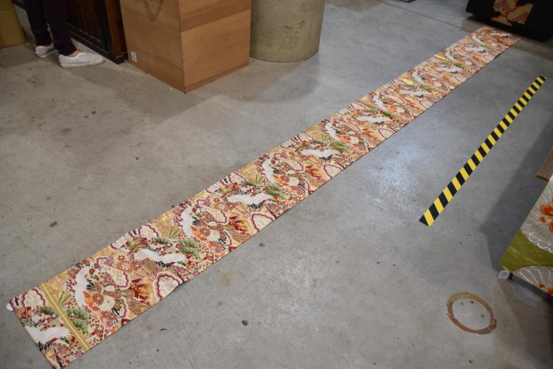Japanese Vintage Maru Obi Table Runner Width:4000mm - Image 5