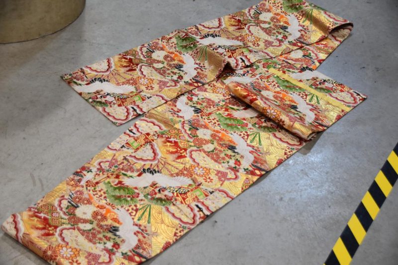Japanese Vintage Maru Obi Table Runner Width:4000mm - Image 4