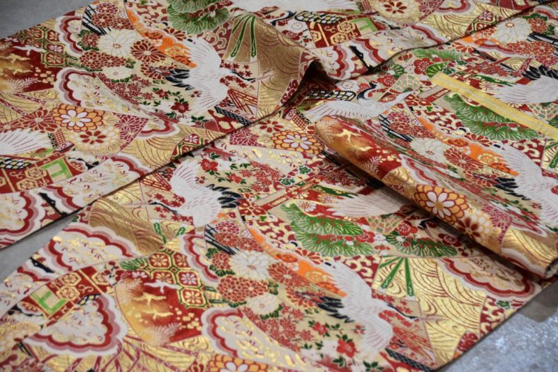 Japanese Vintage Maru Obi Table Runner Width:4000mm - Image 3