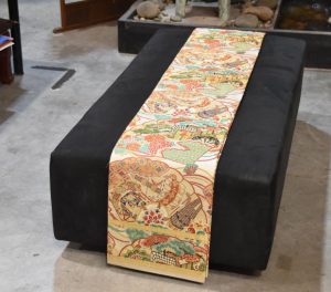 Japanese Vintage Maru Obi Table Runner Width:4000mm