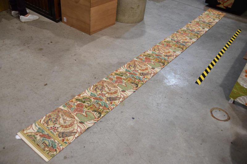 Japanese Vintage Maru Obi Table Runner Width:4000mm - Image 4