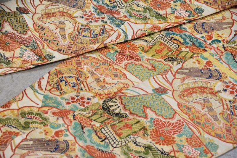 Japanese Vintage Maru Obi Table Runner Width:4000mm - Image 2