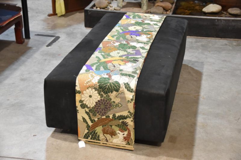 Maru Obi Sash with Phoenix Design Width:4000mm