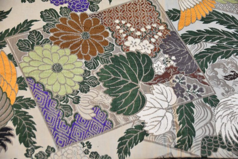 Maru Obi Sash with Phoenix Design Width:4000mm - Image 7