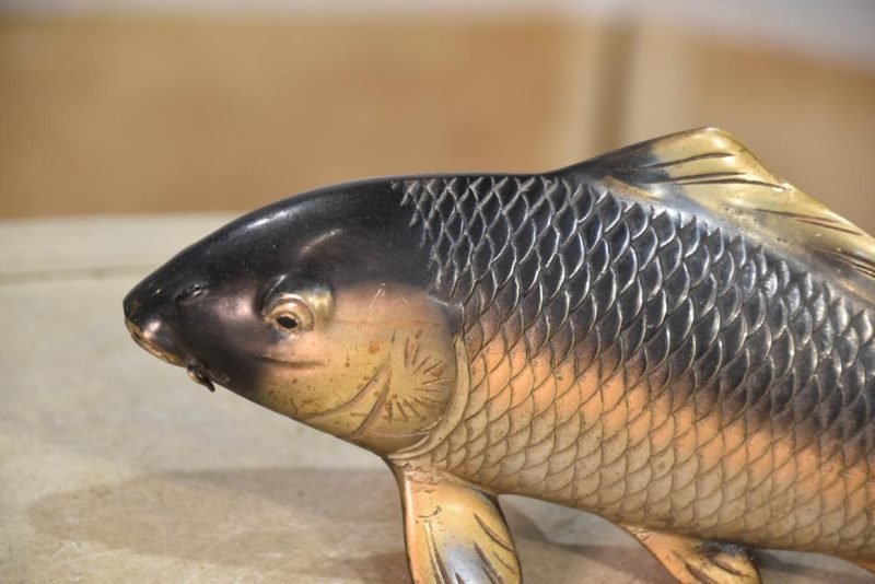 Pair of Japanese Bronze Koi - Image 9