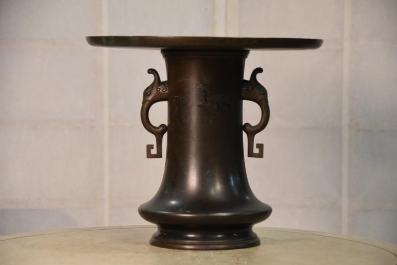 Usubata  Japanese Bronze Vase Width:300mm - Image 7