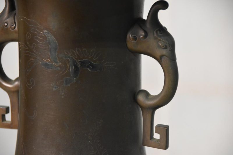Usubata  Japanese Bronze Vase Width:300mm - Image 6