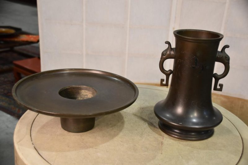 Usubata  Japanese Bronze Vase Width:300mm - Image 5
