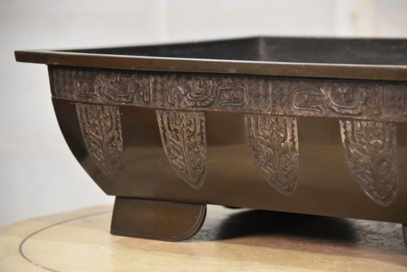 Japanese Bronze Suiban Vase Width:520mm - Image 8