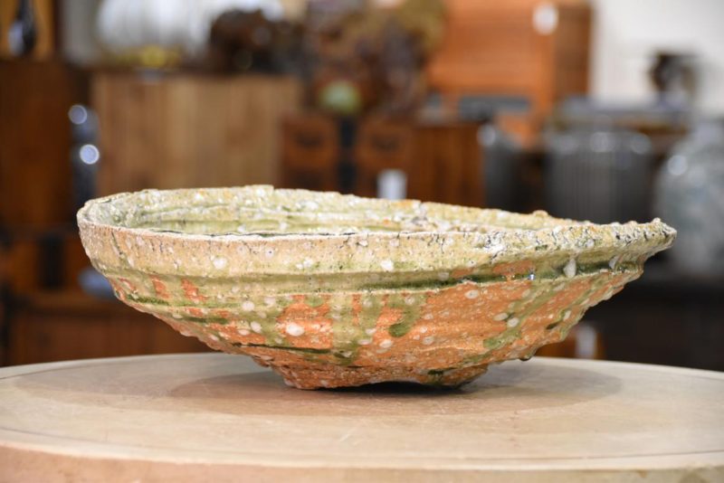 Large Shigaraki Pottery Bowl by Takuma Murakoshi Width:400mm - Image 11