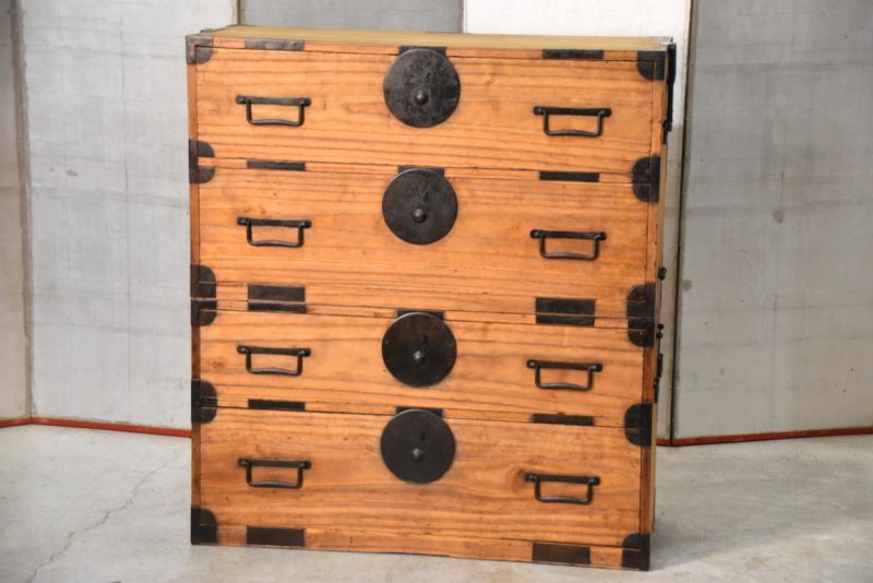 Antique Clothing Chest (2 Sections) Width:960mm - Image 11
