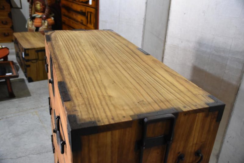 Antique Clothing Chest (2 Sections) Width:960mm - Image 9