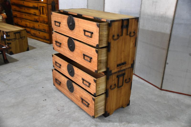 Antique Clothing Chest (2 Sections) Width:960mm - Image 8