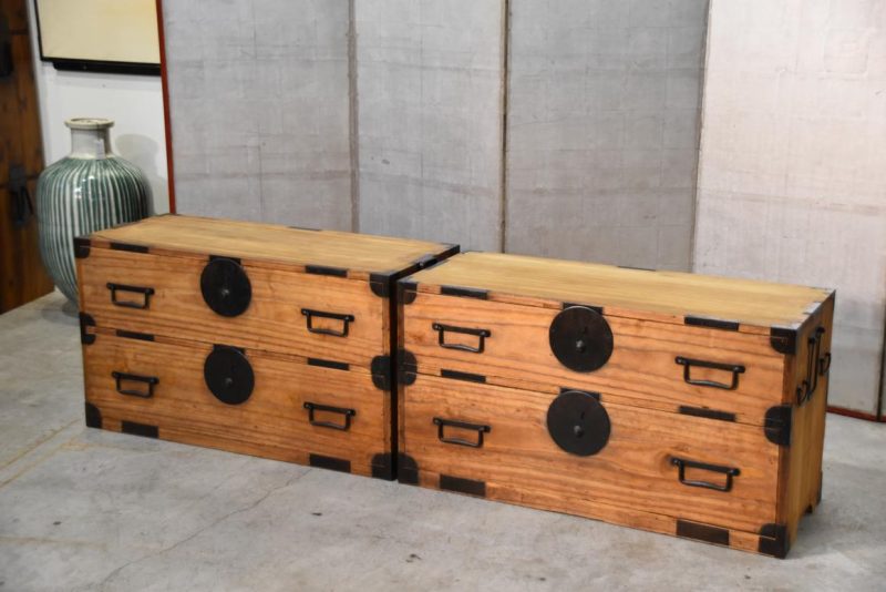 Antique Clothing Chest (2 Sections) Width:960mm - Image 4