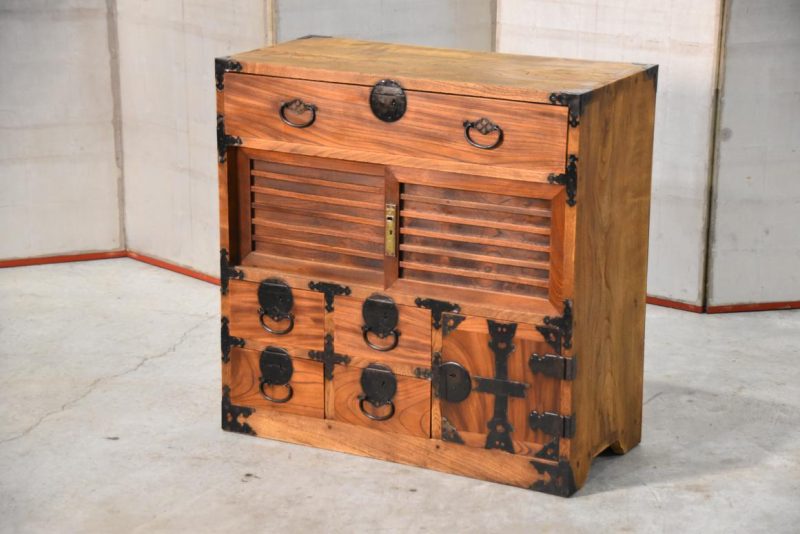 Japanese Elm Merchants Chest Width:770mm
