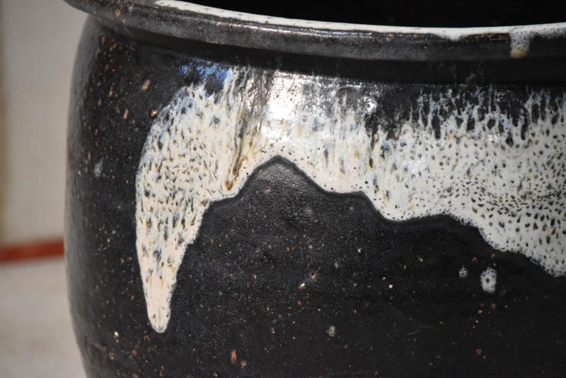 Tsutsumi Pottery Tsubo Garden Basin Width:430mm - Image 2