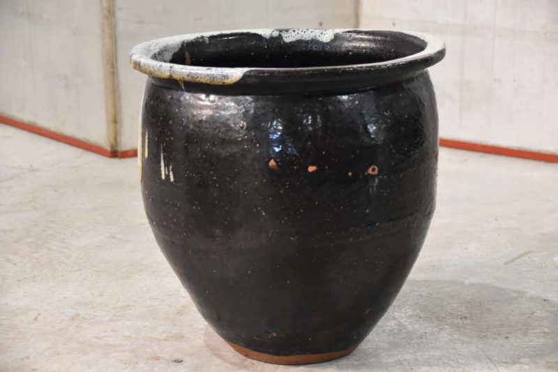 Tsutsumi Pottery Tsubo Garden Basin Width:430mm - Image 5