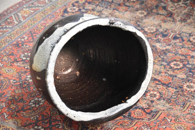 Tsutsumi Pottery Tsubo Garden Basin Width:430mm - Image 4