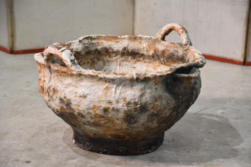 Shino Pottery Garden Basin Width:530mm - Image 10