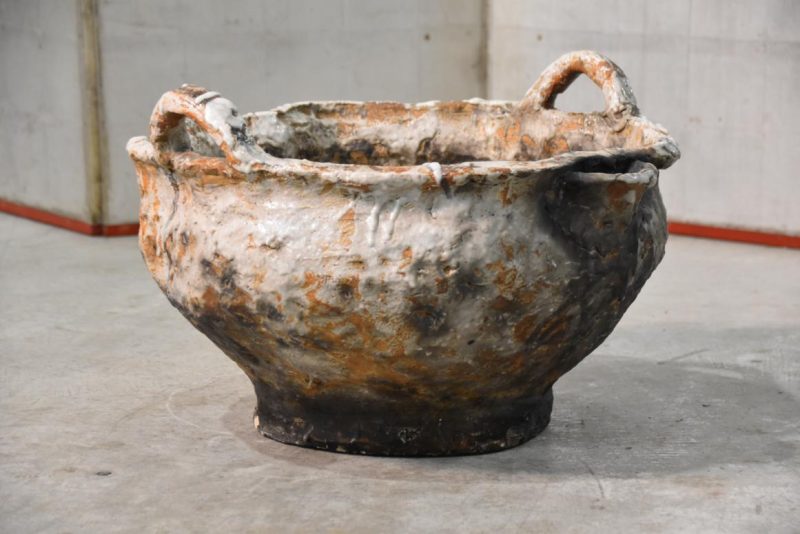 Shino Pottery Garden Basin Width:530mm - Image 9