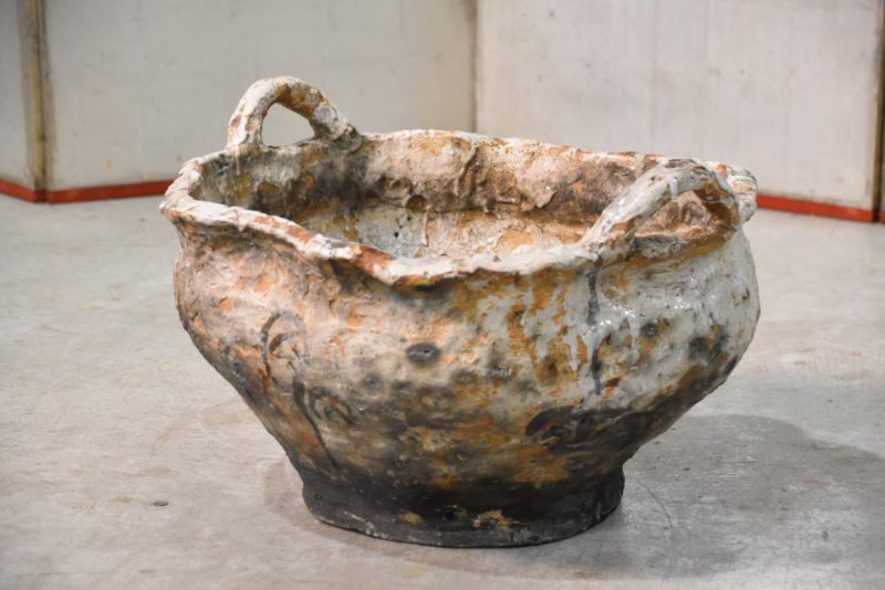 Shino Pottery Garden Basin Width:530mm - Image 8